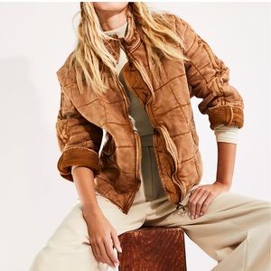 NEW Free People Dolman Quilted Knit Jacket